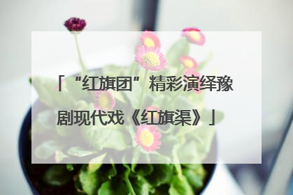 “红旗团”精彩演绎豫剧现代戏《红旗渠》