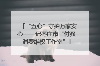 “五心”守护万家安心——记枣庄市“付强消费维权工作室”