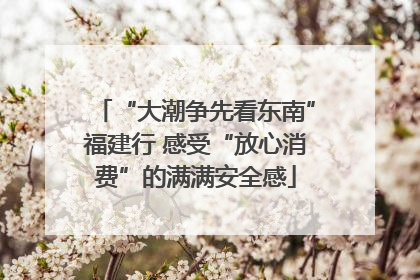 “大潮争先看东南”福建行 感受“放心消费”的满满安全感