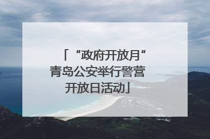 “政府开放月”青岛公安举行警营开放日活动