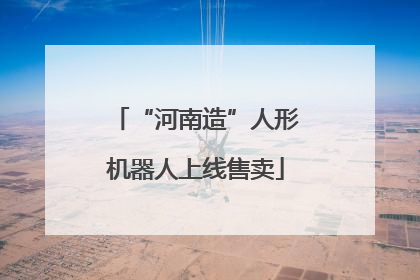 “河南造”人形机器人上线售卖
