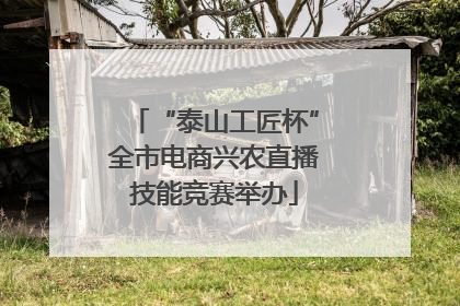 “泰山工匠杯”全市电商兴农直播技能竞赛举办