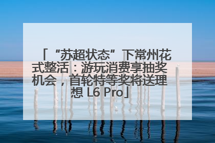“苏超状态”下常州花式整活：游玩消费享抽奖机会，首轮特等奖将送理想 L6 Pro