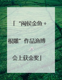 “闽侯金鱼＋根雕”作品渔博会上获金奖