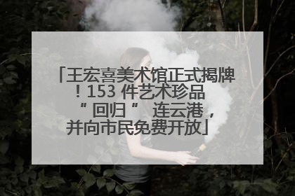 王宏喜美术馆正式揭牌！153 件艺术珍品 “ 回归 ” 连云港，并向市民免费开放