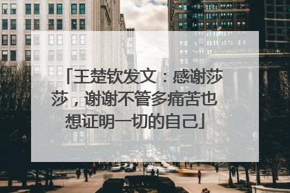 王楚钦发文：感谢莎莎，谢谢不管多痛苦也想证明一切的自己