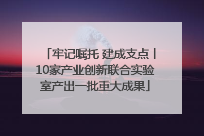 牢记嘱托 建成支点丨10家产业创新联合实验室产出一批重大成果