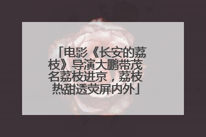 电影《长安的荔枝》导演大鹏带茂名荔枝进京，荔枝热甜透荧屏内外