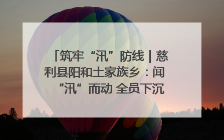 筑牢“汛”防线｜慈利县阳和土家族乡：闻“汛”而动 全员下沉筑牢防汛“安全堤”