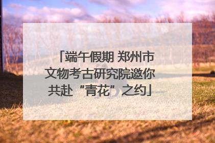端午假期 郑州市文物考古研究院邀你共赴“青花”之约