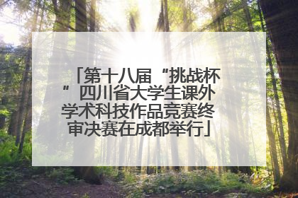 第十八届“挑战杯”四川省大学生课外学术科技作品竞赛终审决赛在成都举行