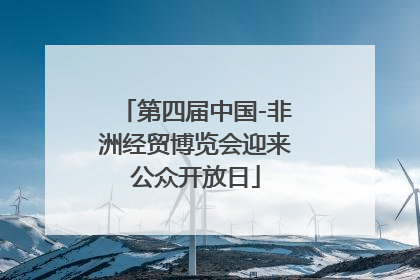 第四届中国-非洲经贸博览会迎来公众开放日