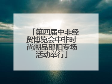 第四届中非经贸博览会中非时尚潮品邵阳专场活动举行