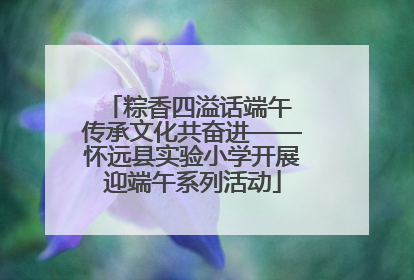 粽香四溢话端午 传承文化共奋进——怀远县实验小学开展迎端午系列活动
