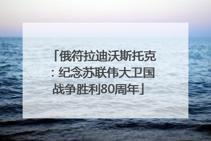 俄符拉迪沃斯托克：纪念苏联伟大卫国战争胜利80周年