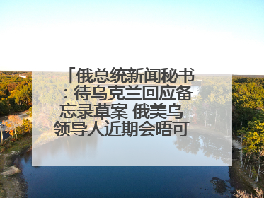 俄总统新闻秘书：待乌克兰回应备忘录草案 俄美乌领导人近期会晤可能性小