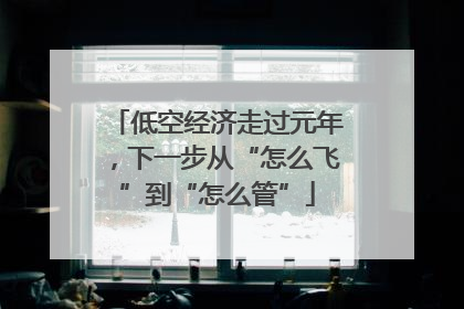 低空经济走过元年，下一步从“怎么飞”到“怎么管”