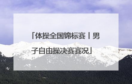 体操全国锦标赛丨男子自由操决赛赛况