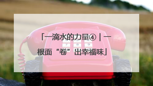 一滴水的力量④｜一根面“卷”出幸福味