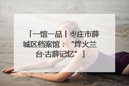 一馆一品丨枣庄市薛城区档案馆：“烽火兰台·古薛记忆”