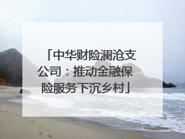 中华财险澜沧支公司：推动金融保险服务下沉乡村