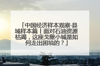 中国经济样本观察·县域样本篇丨面对石油资源枯竭，这座戈壁小城是如何走出困境的？
