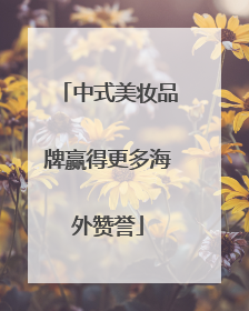中式美妆品牌赢得更多海外赞誉
