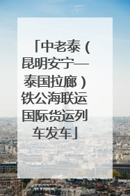 中老泰（昆明安宁—泰国拉廊）铁公海联运国际货运列车发车