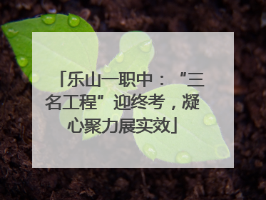 乐山一职中：“三名工程”迎终考，凝心聚力展实效