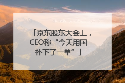 京东股东大会上，CEO称“今天用国补下了一单”
