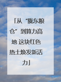 从“陇东粮仓”到算力高地 这块红色热土焕发新活力