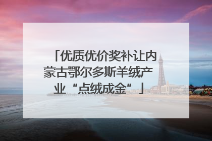 优质优价奖补让内蒙古鄂尔多斯羊绒产业“点绒成金”