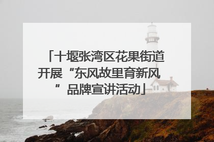 十堰张湾区花果街道开展“东风故里育新风”品牌宣讲活动