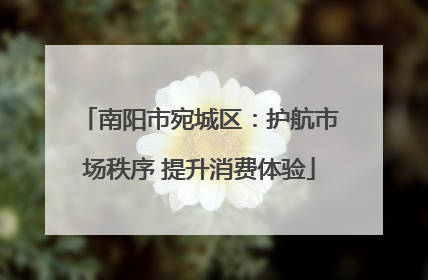 南阳市宛城区：护航市场秩序 提升消费体验