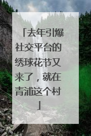 去年引爆社交平台的绣球花节又来了，就在青浦这个村