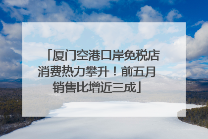 厦门空港口岸免税店消费热力攀升！前五月销售比增近三成