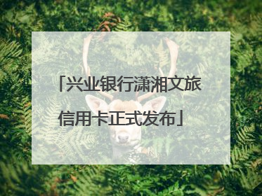 兴业银行潇湘文旅信用卡正式发布