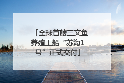 全球首艘三文鱼养殖工船“苏海1号”正式交付