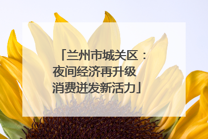 兰州市城关区：夜间经济再升级 消费迸发新活力
