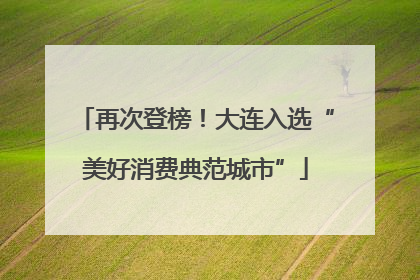 再次登榜！大连入选“美好消费典范城市”