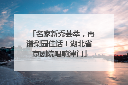 名家新秀荟萃，再谱梨园佳话！湖北省京剧院唱响津门