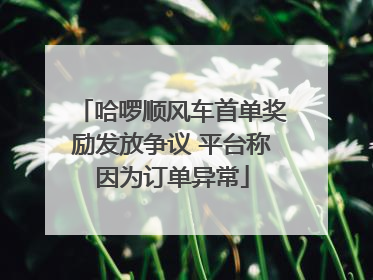 哈啰顺风车首单奖励发放争议 平台称因为订单异常