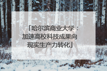 哈尔滨商业大学：加速高校科技成果向现实生产力转化