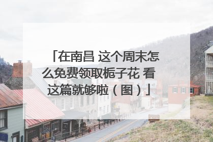 在南昌 这个周末怎么免费领取栀子花 看这篇就够啦（图）