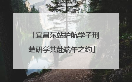 宜昌东站护航学子荆楚研学共赴端午之约