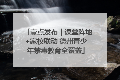 壹点发布｜课堂阵地+家校联动 德州青少年禁毒教育全覆盖