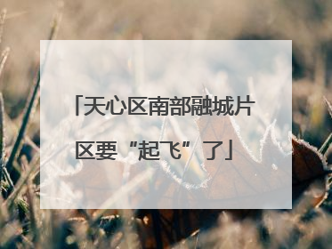 天心区南部融城片区要“起飞”了