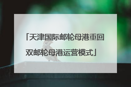 天津国际邮轮母港重回双邮轮母港运营模式