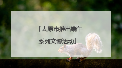 太原市推出端午系列文博活动