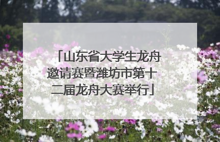 山东省大学生龙舟邀请赛暨潍坊市第十二届龙舟大赛举行